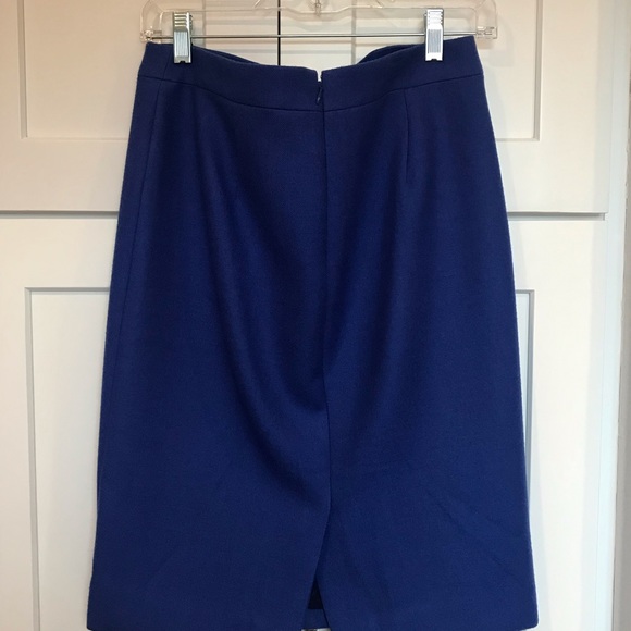 J.Crew no. 2 Wool Pencil Skirt, Royal Blue, Size 4 - Picture 5 of 5